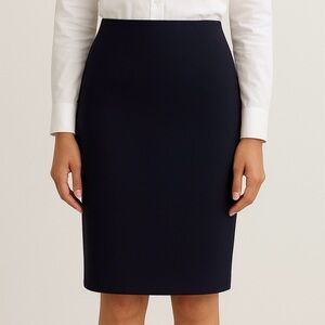 George Navy Blue Classic Workwear Career Essential Pencil Skirt, size 16